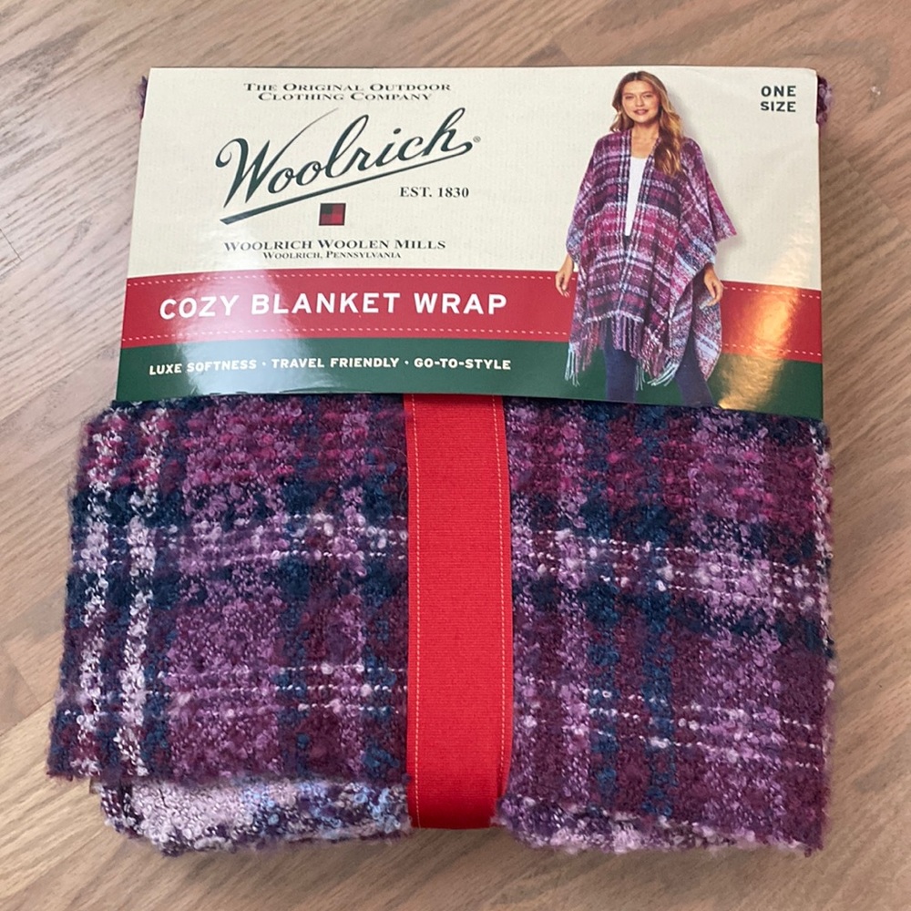 New Woolrich Cozy Blanket Wrap